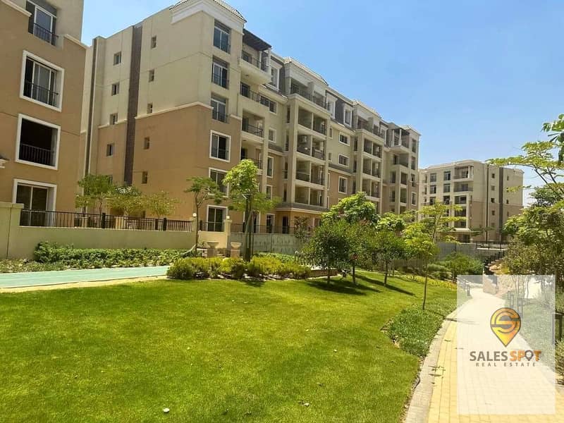 Take advantage of the discount and own a bargain apartment for sale in Sarai Compound at half the price next to Madinaty and minutes from the Fifth Se 12