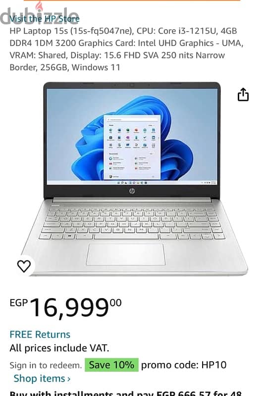 lجديد بالكرتونه لم يتم فتحها Laptop hp 0