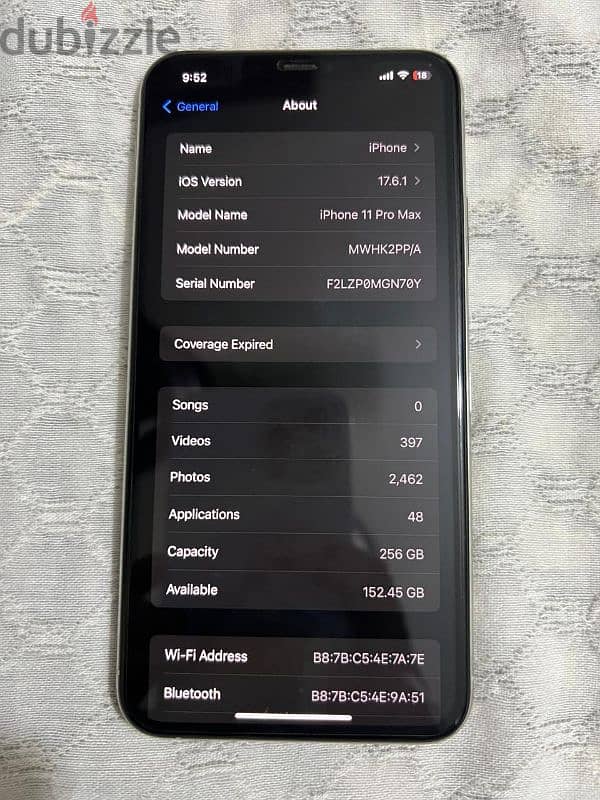 Iphone 11 Pro Max 256G 6