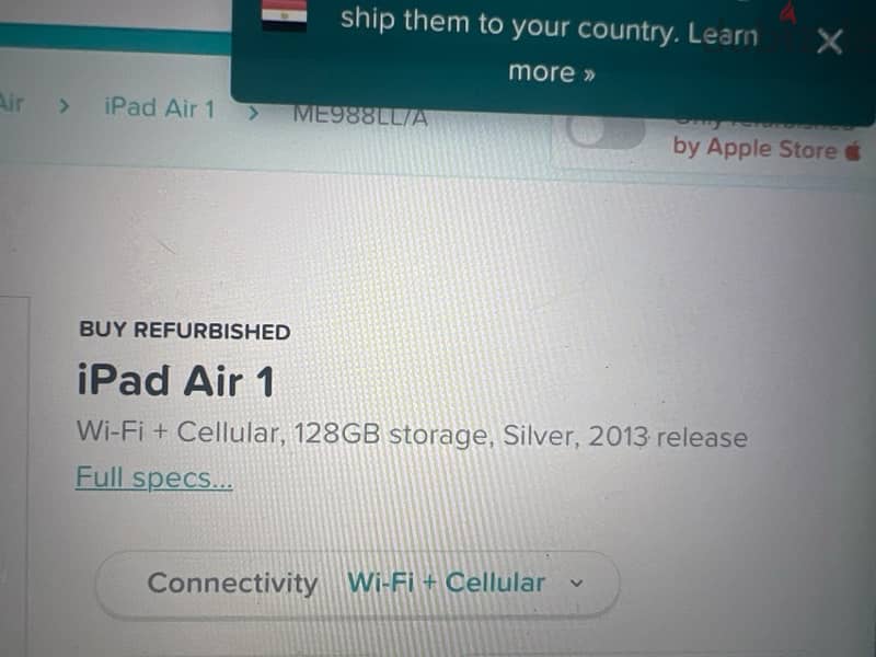 I Pad Air (1) 128GB 3