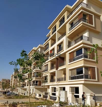 I own a studio with a location and a fantasy view   In New Cairo directly on the Suez road  Saray Compound is available for immediate preview of the c