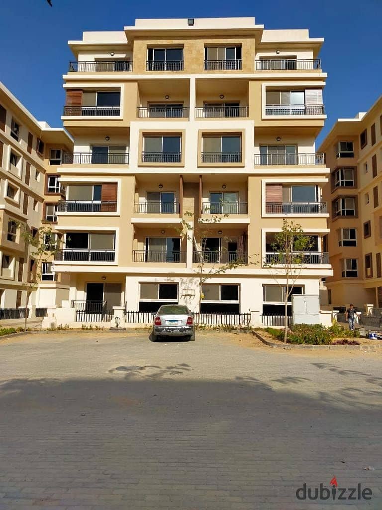 I own a studio with a location and a fantasy view   In New Cairo directly on the Suez road  Saray Compound is available for immediate preview of the c 7