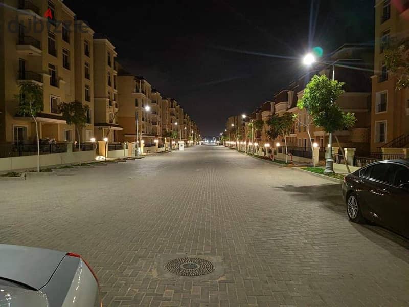 I own a studio with a location and a fantasy view   In New Cairo directly on the Suez road  Saray Compound is available for immediate preview of the c 8