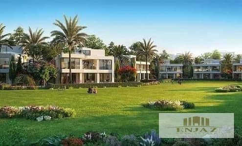 villa for sale in Noor city, wide garden view, near the central park, payment facilities, area ( 491 sq