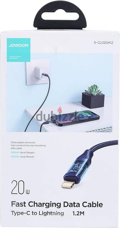 وصلت ايفونJoyroom Fast Charge Data Cable Type-c to lightning 2