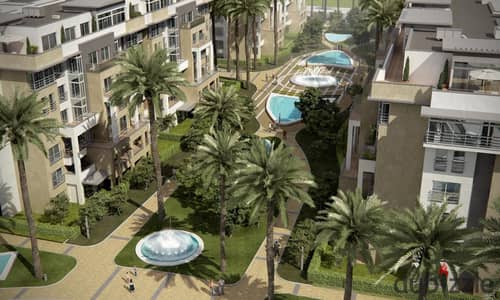 View Landscape apartment with Ready to move, 191 meters in Hyde Park, new Cairo