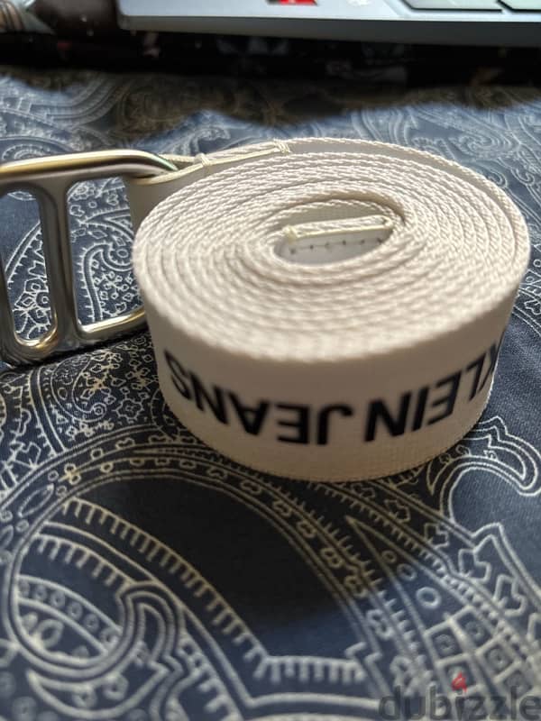 Calvin Klein White Belt Original 1