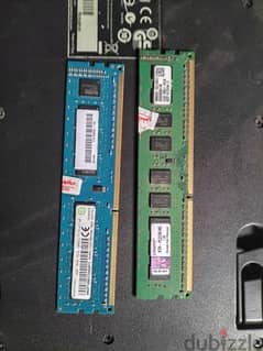 رامتين الرامه الواحده اربعه جيجا DDr3 0