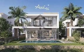 Duplex chalet in Azha North Coast for sale, 139m, lagoon view, finished, with kitchen and air conditioners, with the lowest down payment. 0