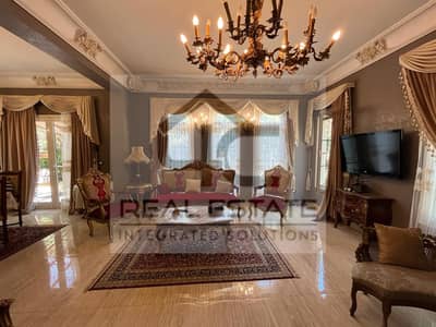 Stand-alone villa,  Ready to move , 374 sqm, 4 rooms, furnished and finished, with air conditioners, open view to the garden, very special location,