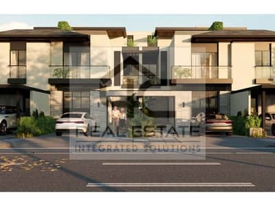 Corner townhouse villa for sale in installments in Fifth Settlement Hills in installments