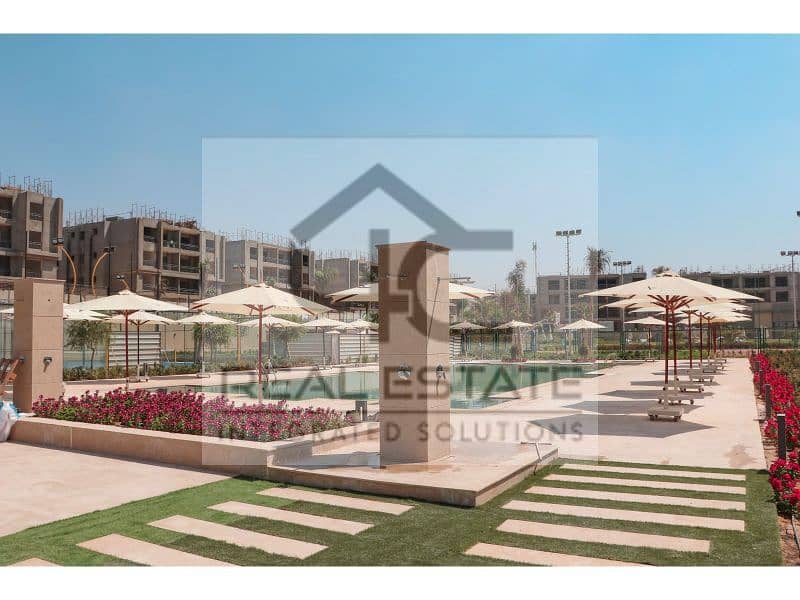 apartment 207 m for sale in fifth square compound in Very prime location View landscape direct on pocket Bahry One slot on parking Fully finished 5