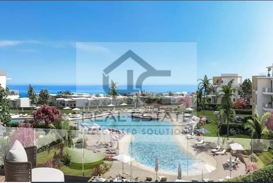 Townhouse for sale, steps from the sea, with the lowest price, prime location, roof open to the largest lagoon, landscape area 2