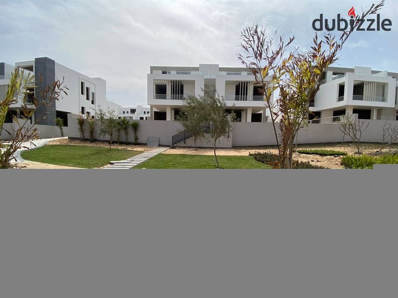 Villa for sale, twin house, immediate receipt, first stage, distinctive view inside Jules Compound, in front of Mountain View Compound, near Sheikh Za 9