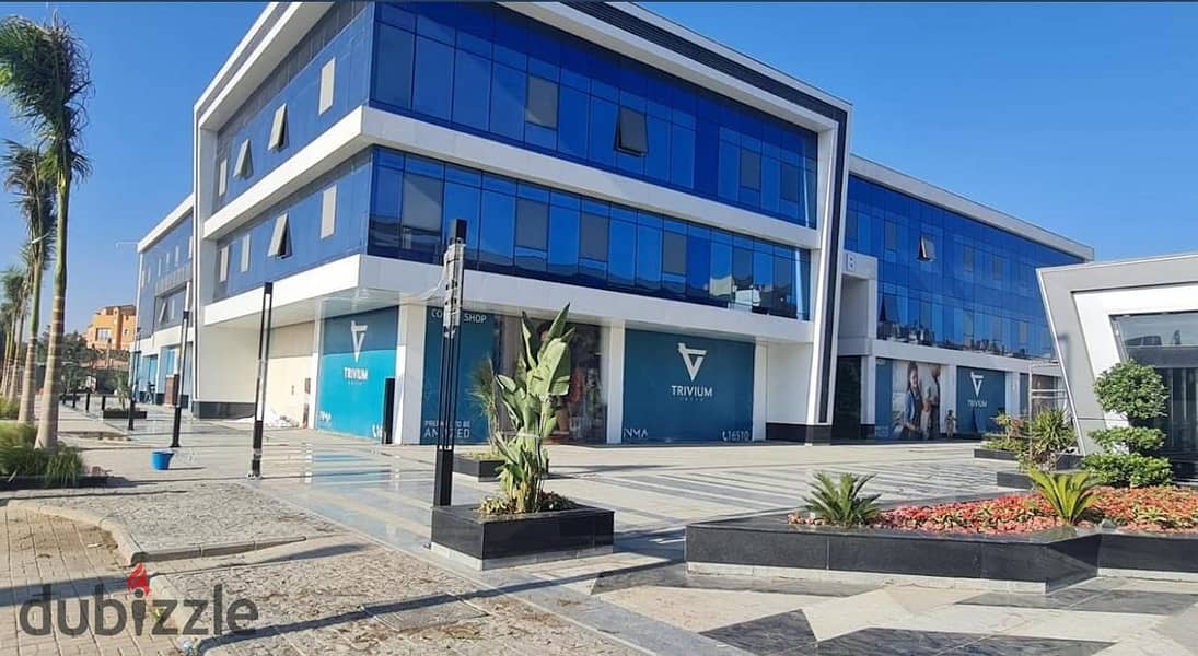 For rent, a finished administrative office, 100 meters, 3 rooms, 2 bathrooms, distinctive view, Trivium Mall, in front of Capital Business Park and Pa 5