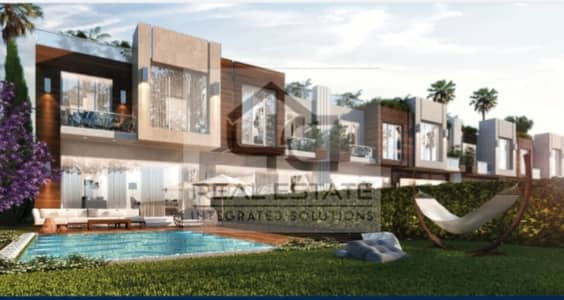 town house middle in  AZZAR INFINITY COMPOUND ready to move at less price 225m on view landscape