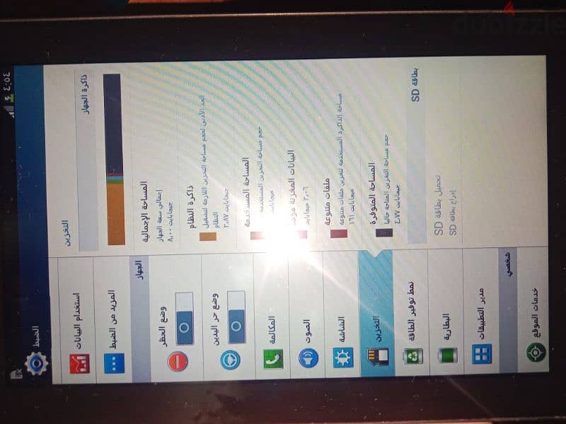 تابلت سامسونج شغال تمام مش بتاع المدارس ٢خط وكارت ميموري 2