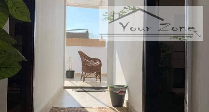 Roof apartment for rent, 90 square meters, in Sheikh Zayed 6