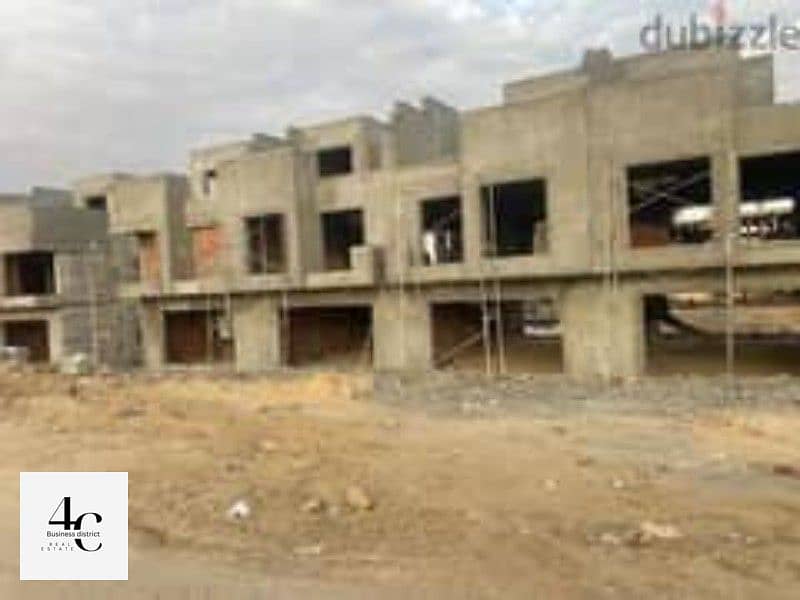 For sale, the lowest price Twin House 274M  in 5TH  fifth new cairo with installments, view Landscape, in Azzar Compound 14