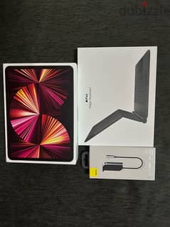 IPAD PRO 11  Wi Fi 256 GB & Apple keyboard (Arabic) 0