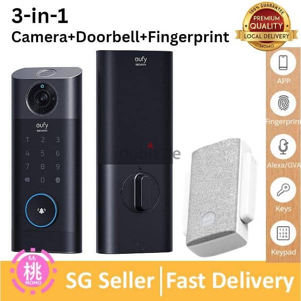 Eufy video camera smart door with Wi-fi كالون باب سمارت 0