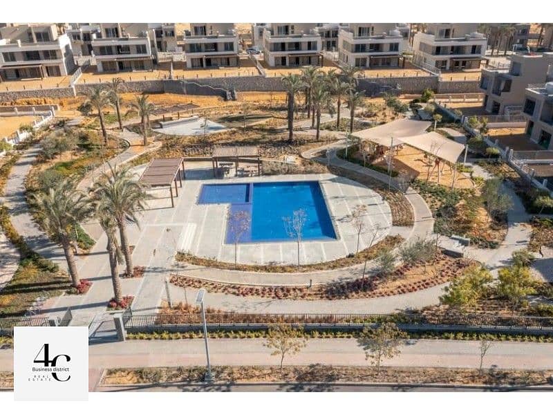 For sale an apartment 1 bedroom and 2 bathrooms fully finished with Acs  in Palm hills new Cairo Yassin Mansour view lagoon directly 2