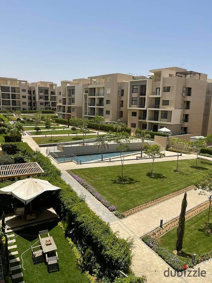 Apartment with garden for sale, immediate receipt, fully finished, in Fifth Square Al Marasem, for sale directly on the 90th 0