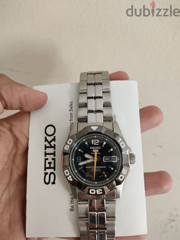 ساعه سيكو ٥ سبورت اوتوماتيك Seiko 5 Automatic Spots watch 10