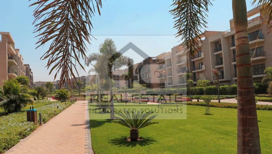 The lowest down payment and additional installments for a two-bedroom apartment, finished, with air conditioners, for sale in Fifth Square Compound. 5