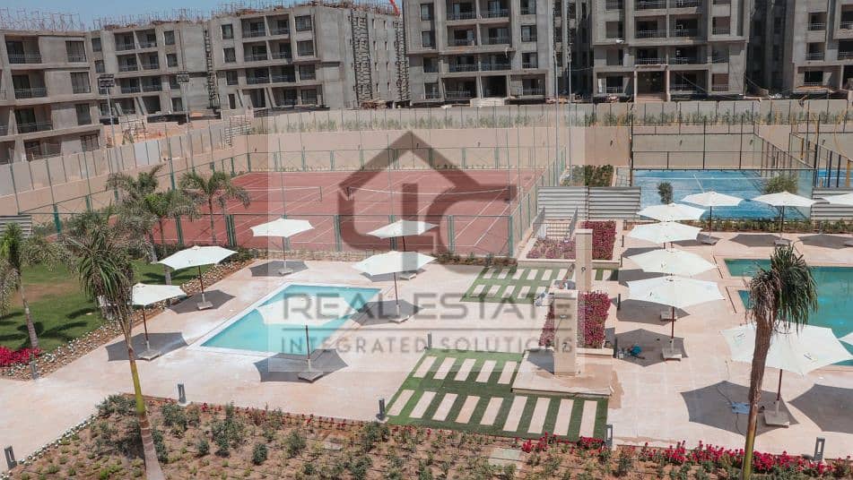 The lowest down payment and additional installments for a two-bedroom apartment, finished, with air conditioners, for sale in Fifth Square Compound. 7