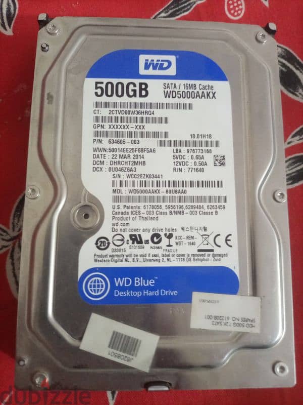 HDD 500 GB 0