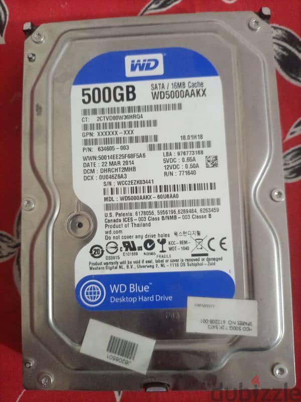 HDD 500 GB 1