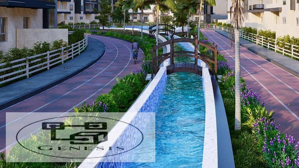 Apartment for sale 162 m + private garden at a special price in installments in Palm Capital Compound, El Shorouk, in front of SODIC 2