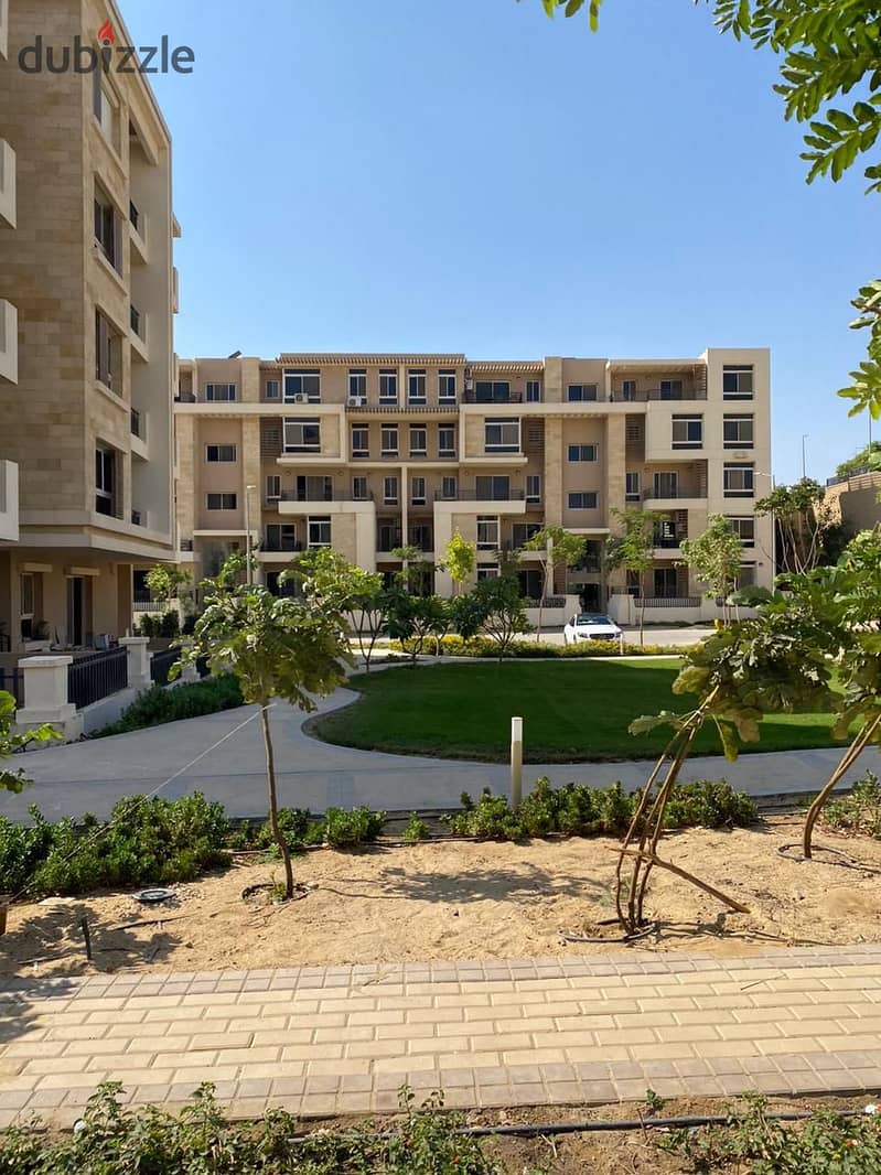 At the old price, an apartment for sale, 115 m, in front of Cairo Airport, in Taj City Compound 3