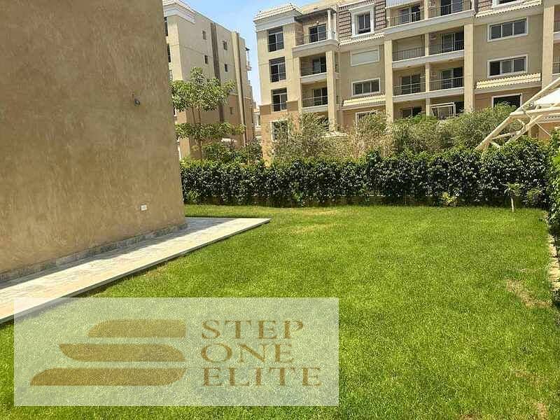 Apartment for sale (4 rooms) with private garden, 167 sqm, in a prime location in the heart of New Cairo 2