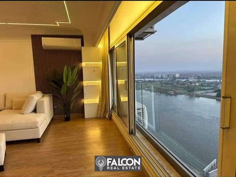 fully furnished studio for sale in Maadi. . with nile view 2