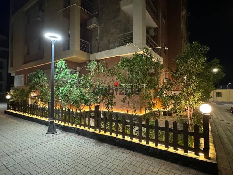 Furnished apartment for rent in Dar Misr Al-Kronfol, ground floor + garden - Fifth Settlement 15