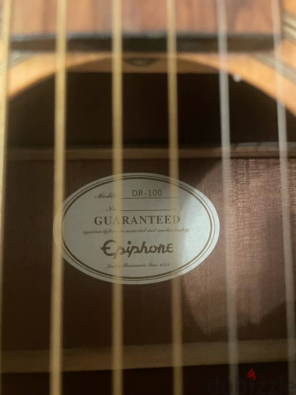 Epiphone acoustic guitar 4