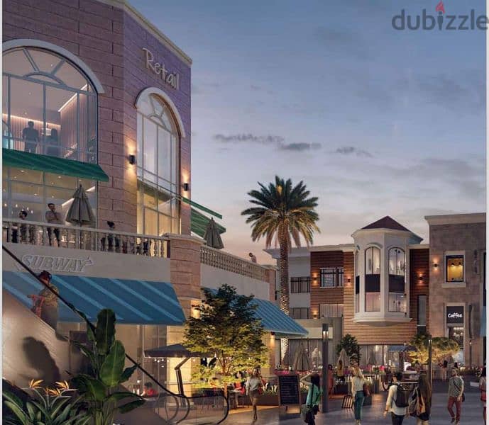 عيادة للبيع فى مدينتى 34م بالOpen Air Mall فيو ممتاز على البحيرات 4