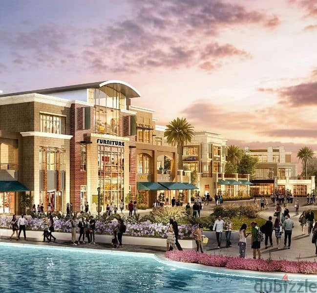 عيادة للبيع فى مدينتى 34م بالOpen Air Mall فيو ممتاز على البحيرات 6