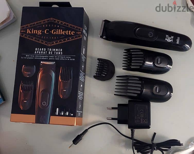 Gillette King C. Men's Cordless Beard Trimmer Braun 2