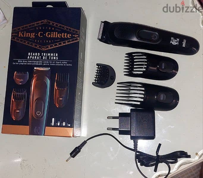 Gillette King C. Men's Cordless Beard Trimmer Braun 3