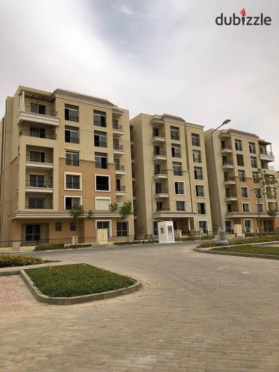 In front of Madinaty 3-bedrooms apartment for sale in installments in Sarai New Cairo