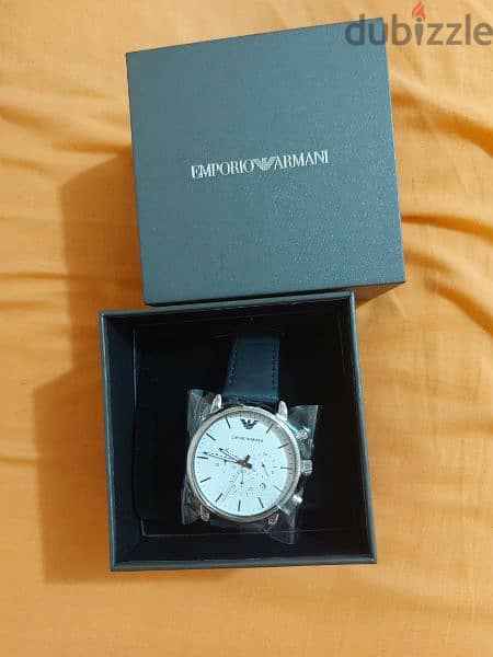 Emporio Armani men's leather analog watch AR1810 1