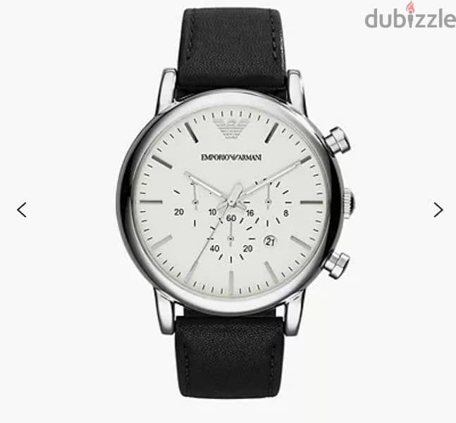 Emporio Armani men's leather analog watch AR1810 3