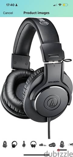 Audio Technica headphones m20x 0