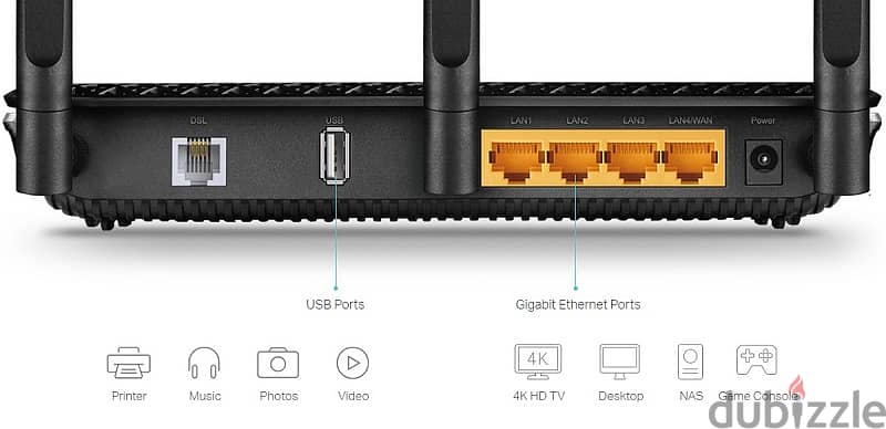 TP-Link Archer VR600 AC1600 v2 Wireless Gigabit VDSL/ADSL Modem Router 2