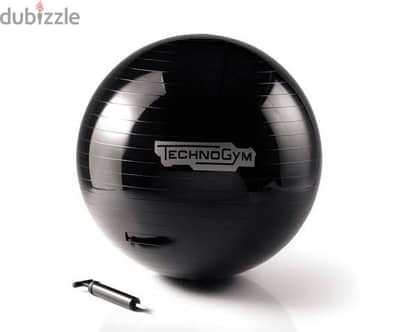 Ball tecnogym black  كرة مطاطية للتمارين تكنوجيم إسود جديده بشنطتها