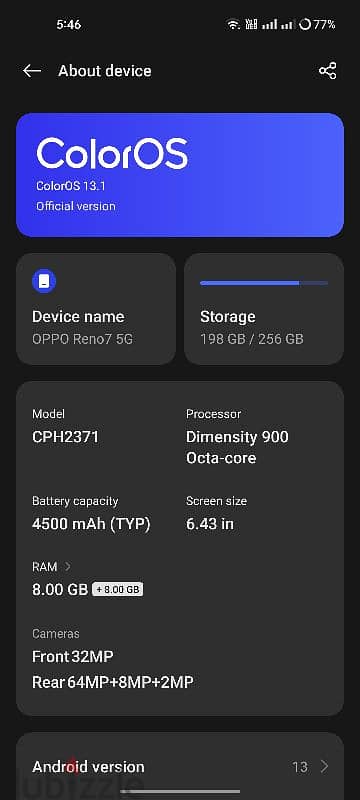 oppo reno 7 5g