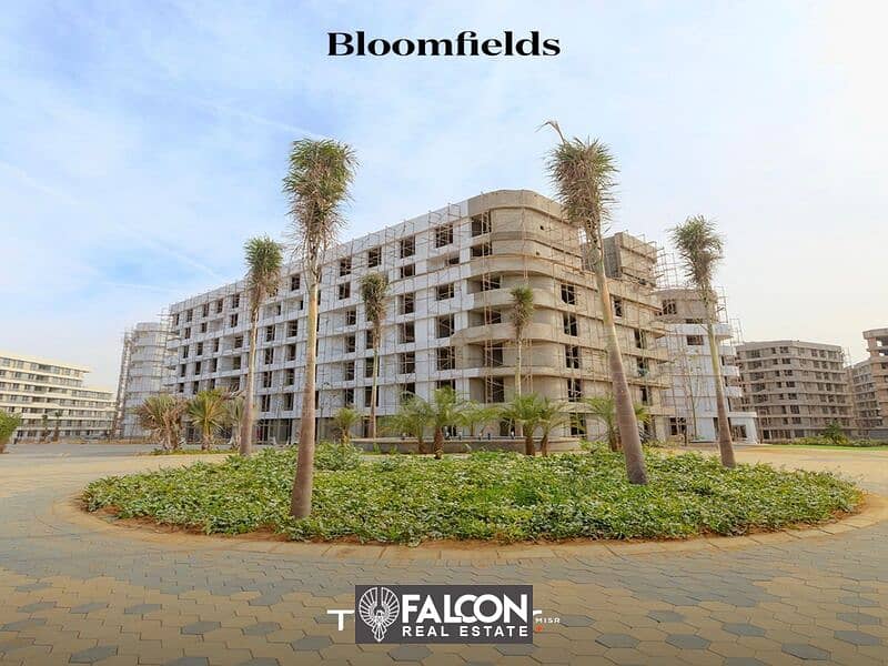 Apartment For Sale Fully finished For Sale Bloomfields New Cairo Mostakble City 5% Dp Install 10years 10